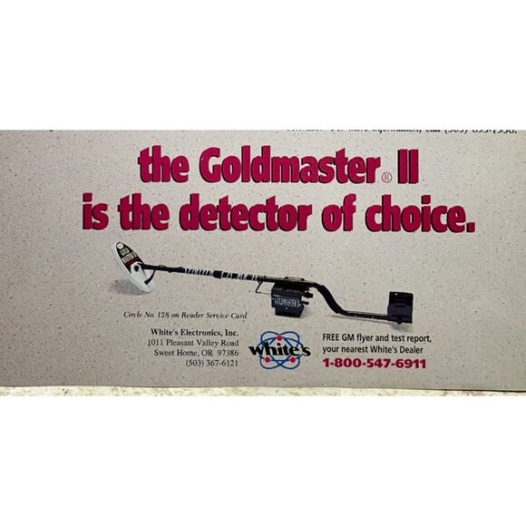 Goldmaster II Metal Detector Print Ad Vintage 90s Gold Mining Whites Electronics - Picture 5 of 6